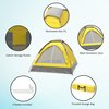 Wakeman 2 Person Camping Tent with Carrying Bag - Outdoor Tent for Backpacking by Outdoors, Yellow 75-CMP1080